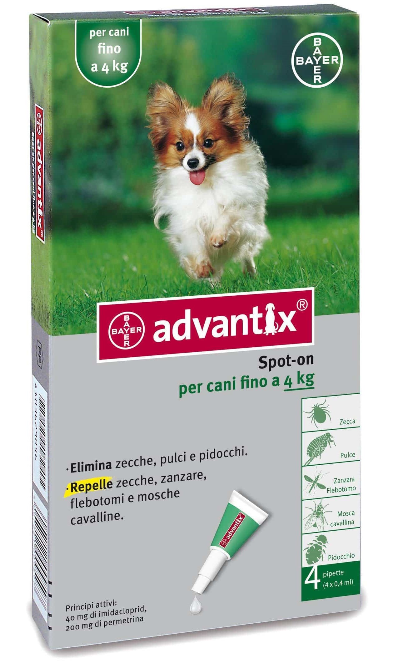 Bayer Advantix Dog Spot On < 4 кг.