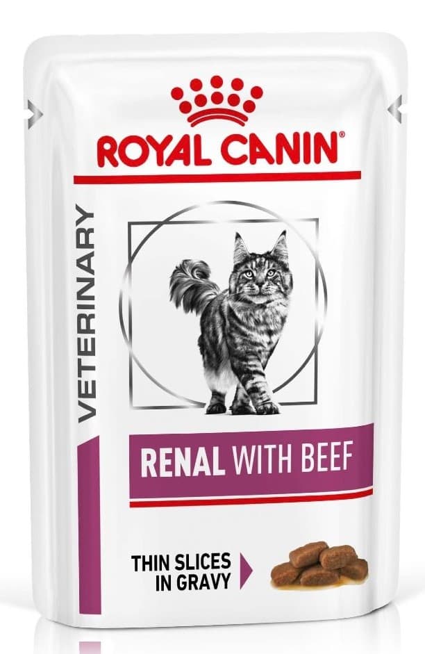 Royal Canin Veterinary Diet Cat Renal Pouch Beef