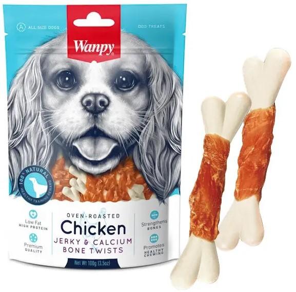 Wanpy Chicken Jerky&Calcium Bone Twists