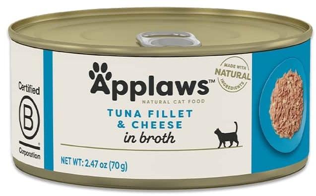 Applaws Adult Cat Tuna Fillet&Cheese in broth