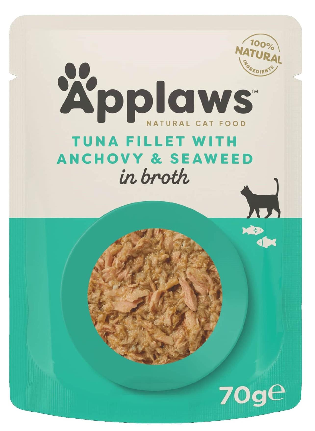 Applaws Cat Tuna Fillet with Anchovy&Seaweed in Broth 