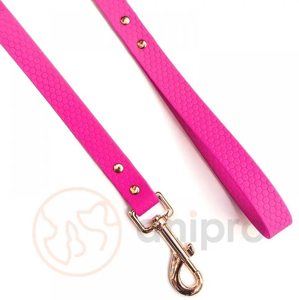 Anipro Hexagon Dog Leash Neon Pink Tape