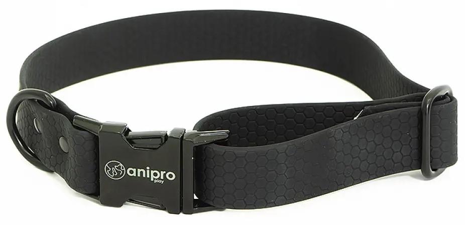 Anipro Hexagon Dog Collar Black