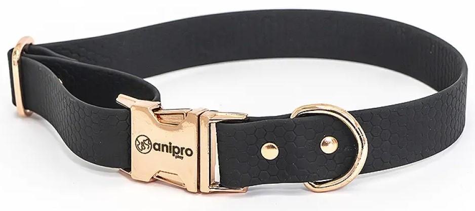 Anipro Hexagon Dog Collar Black
