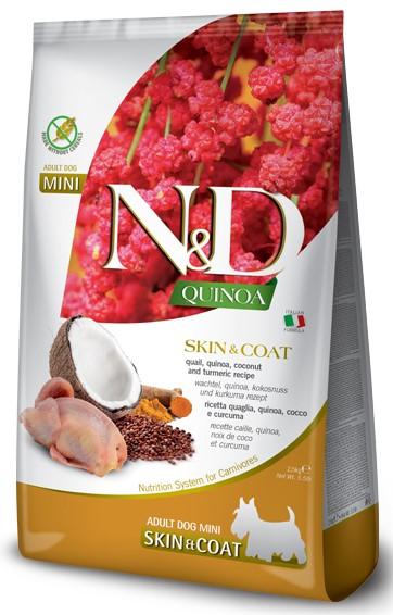 N&D Quinoa Dog Adult Mini Skin&Coat Quail&Coconut