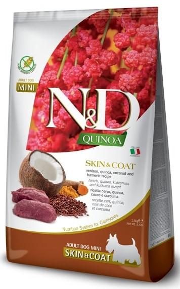 N&D Quinoa Dog Adult Mini Skin&Coat Venison&Coconut