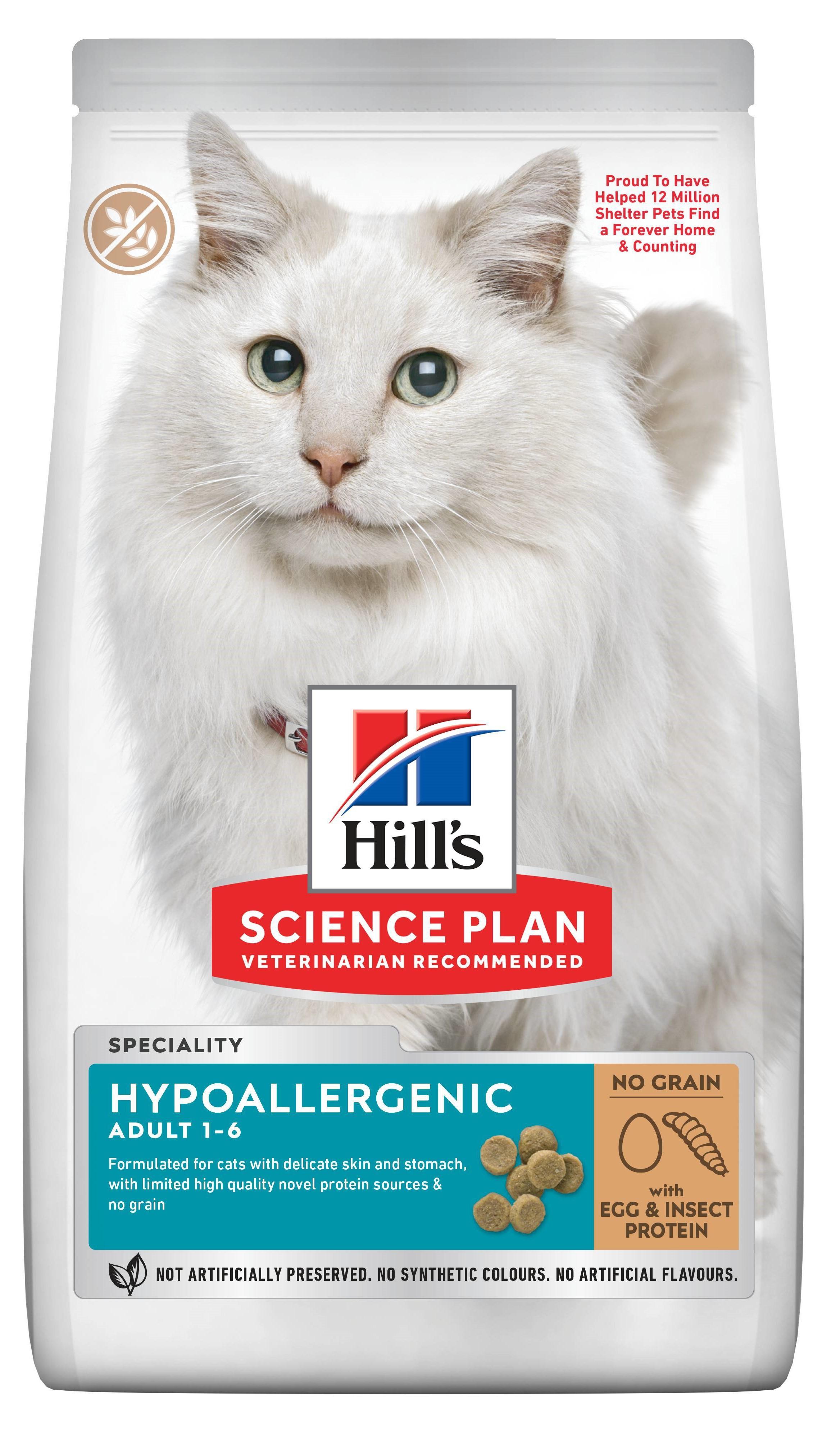 Hills Science Plan Cat Hypoallergenic No Grain