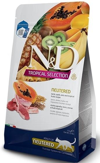 N&D Tropical Selection Neutered Adult Cat Lamb and Tropical fruits