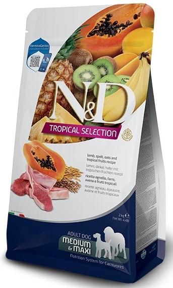 N&D Tropical Selection Dog Adult Medium&Maxi Lamb and Tropical fruits