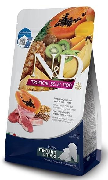 N&D Tropical Selection Puppy Medium&Maxi Lamb and Tropical fruits