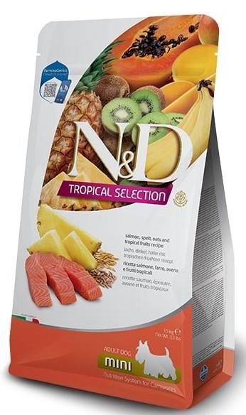 N&D Tropical Selection Dog Adult Mini Salmon and Tropical fruits