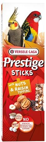 Versele-Laga Prestige Sticks Big Parakeets Nuts&Raisin topping