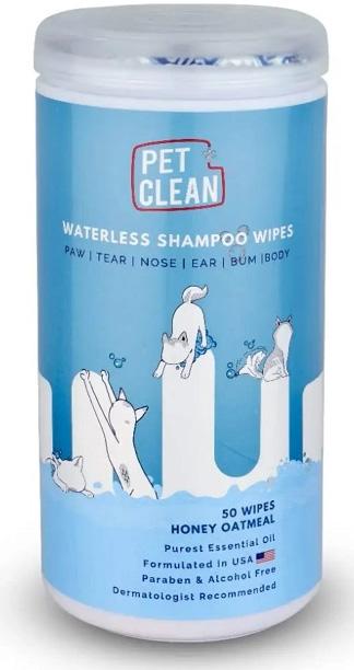  PET Clean Waterless Shampoo Wipes for Dogs&Cats