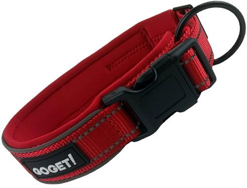 Pet Interest GOGET! Reflective Dog Collar Neoprene Red