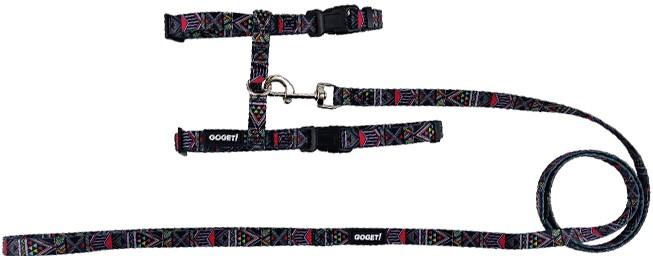 Pet Interest GOGET! Cat Harness with Leash Kaleidoscope Purple