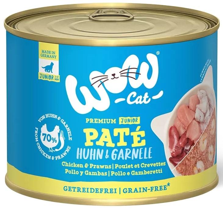 WOW Cat Junior Paté Chicken&Prawn